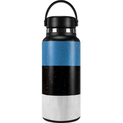 Estonia Flag Distressed Hydro Flask 32oz Wide Mouth Skin